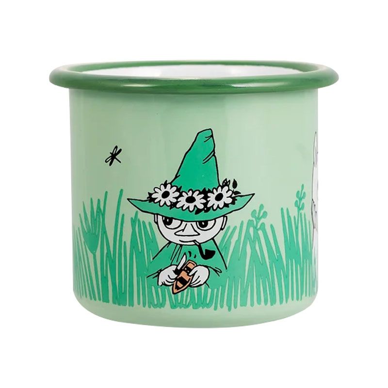 Moomin by Muurla - Emaljekopp 2.5 dl - I hagen grønn