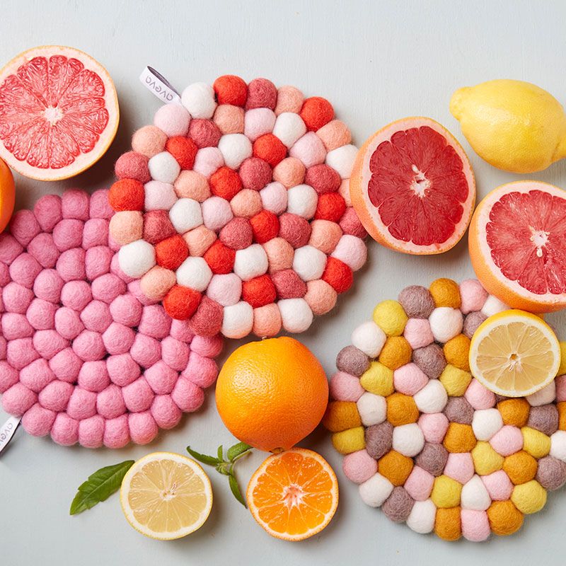 Aveva - Gryteunderlag rund - Lemonade