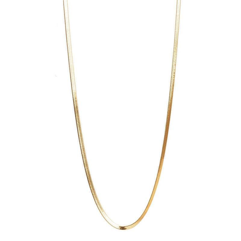 A&C - Kort kjede unisex Snake Chain - Steel 14K