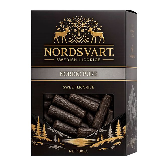 Hovedbilde NORDSVART - Nordic Pure Sweet Licorice 180 g