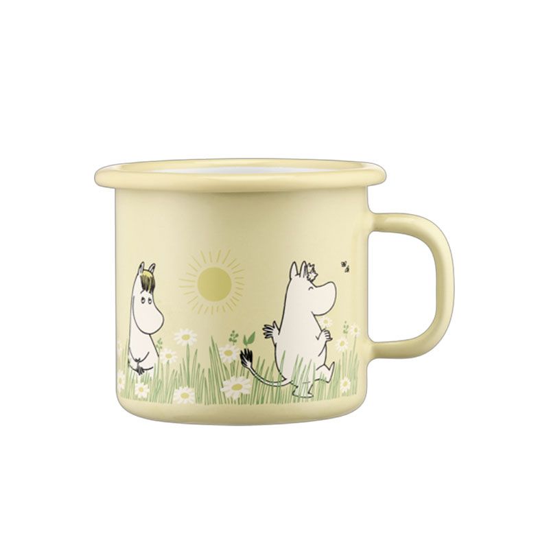 Moomin by Muurla - Emaljekopp 2.5 dl - I hagen gul