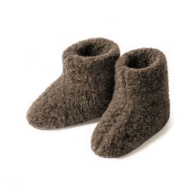 Hovedbilde The Cozy Sheep - Høye ulltøfler - Brun