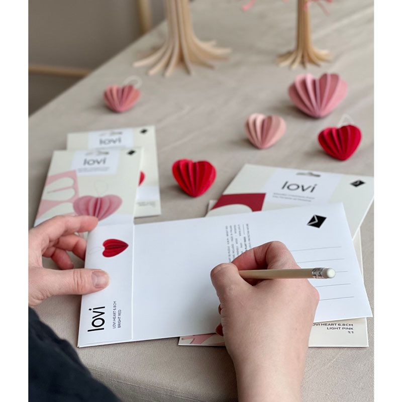 Lovi - Hjerte 4.5 cm - Bright Red