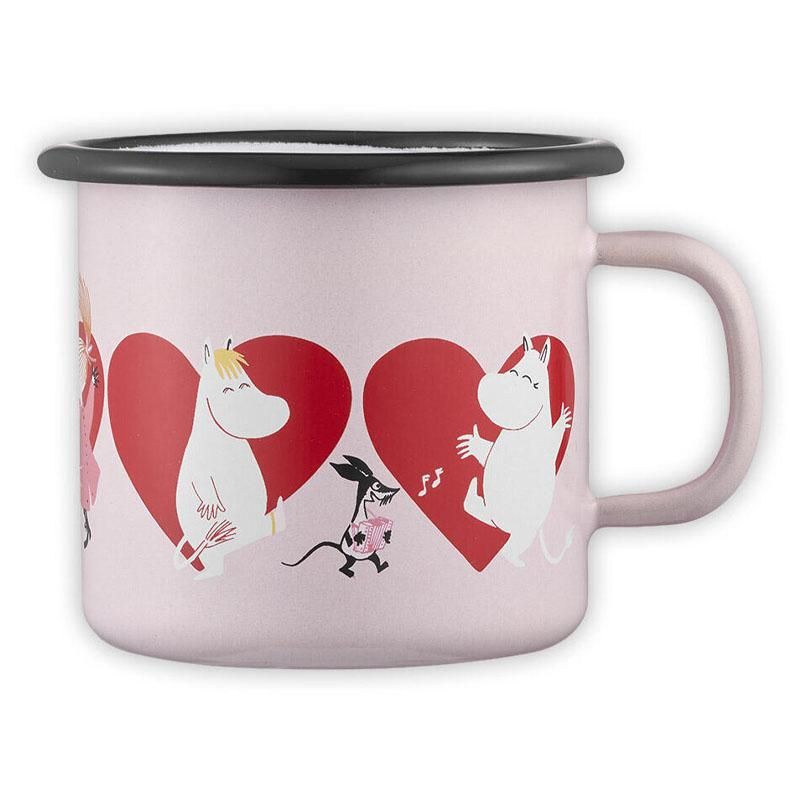 Moomin by Muurla - Emaljekopp 2.5 dl - Hjerte