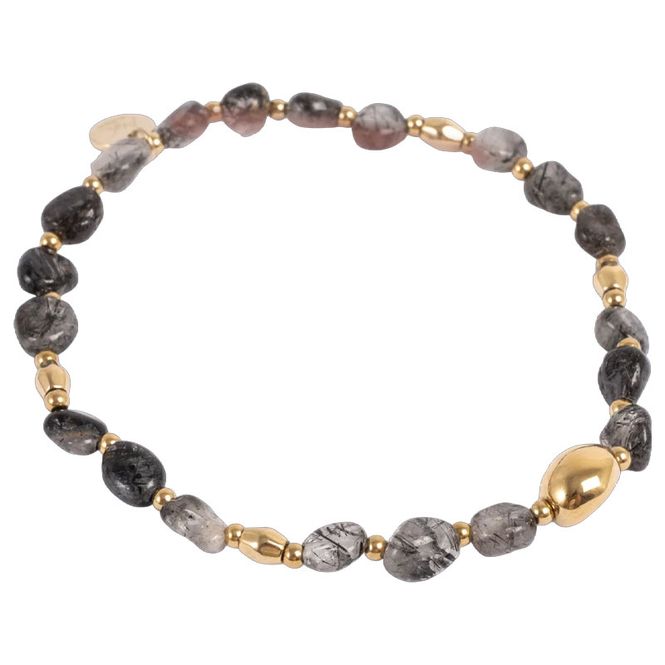 Hovedbilde A&C - Celestial armbånd med sorte stener