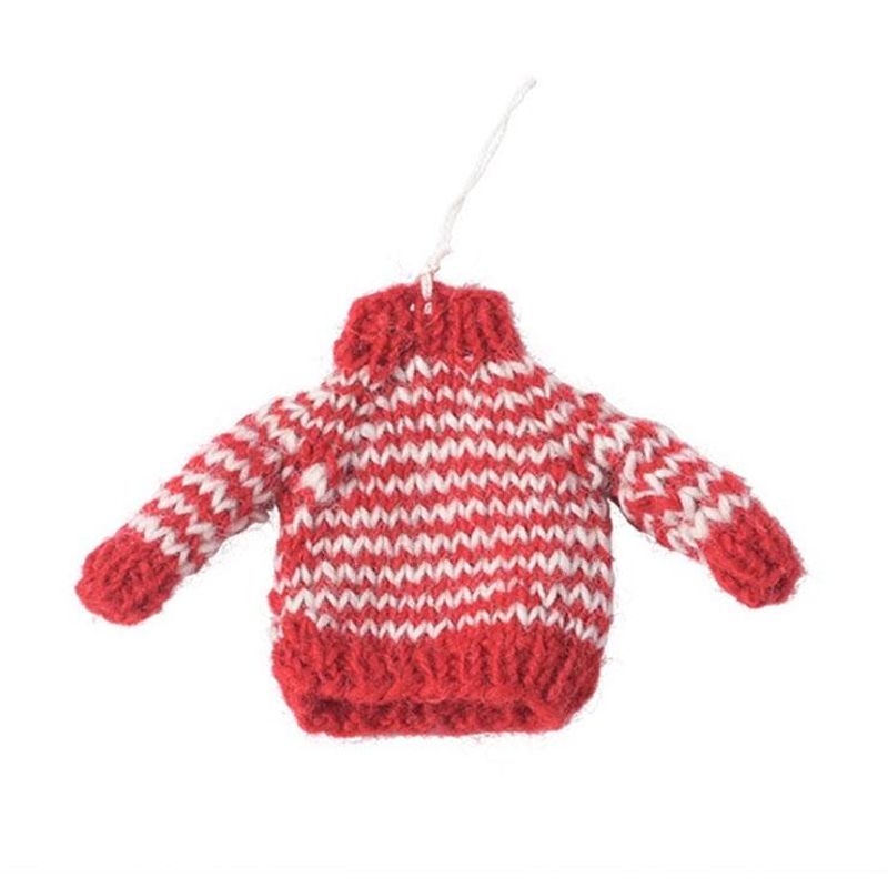 Aveva - Little Hangings - Knitted sweater red/white