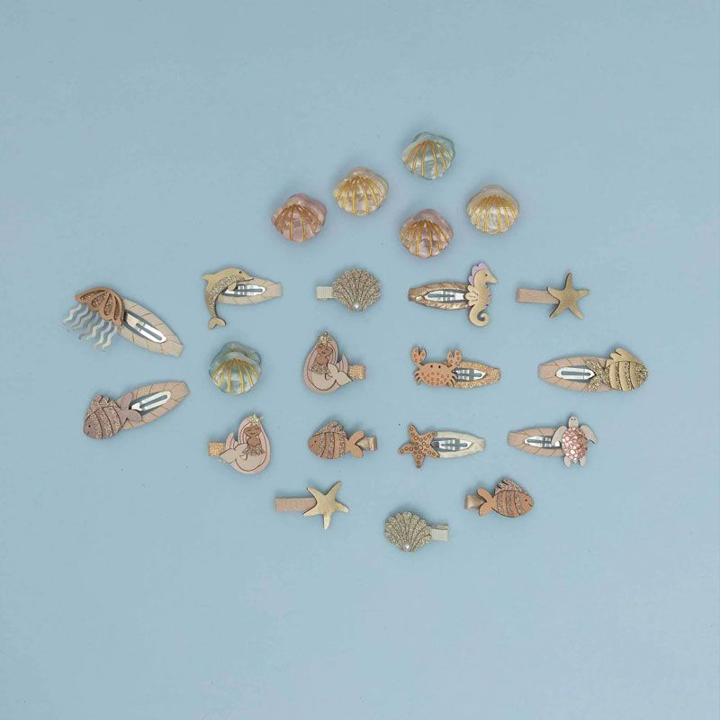 Mimi & Lula - 5 Mini Hårspenner - Ocean