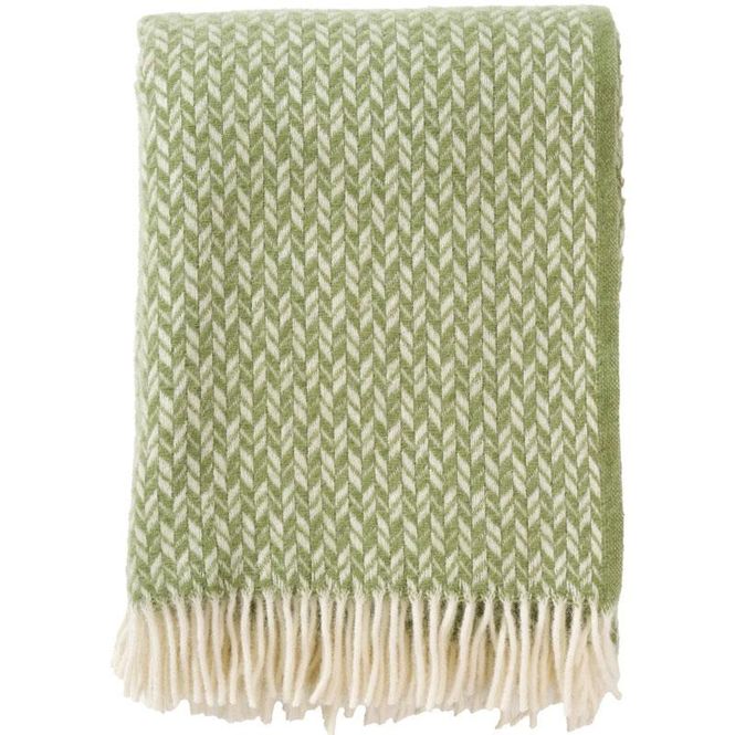 Hovedbilde Klippan - Lovik ullpledd - Dusty Green