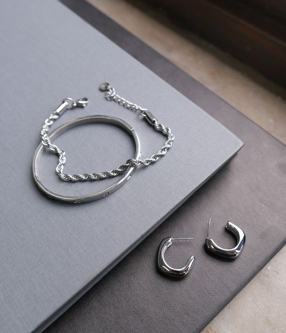 Hovedbilde A&C - Hoops Soft Square - Steel