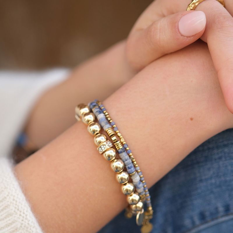 A&C - Wild Nature armbånd med stener - Blå