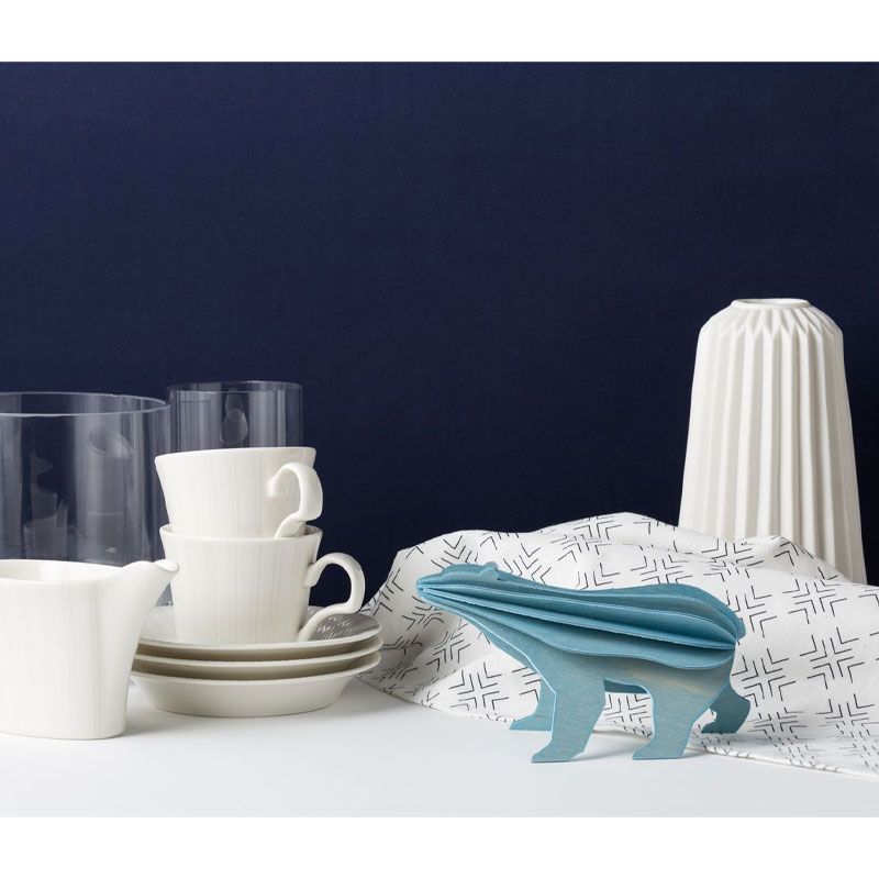 Lovi - Isbjørn 7 cm - Light Blue