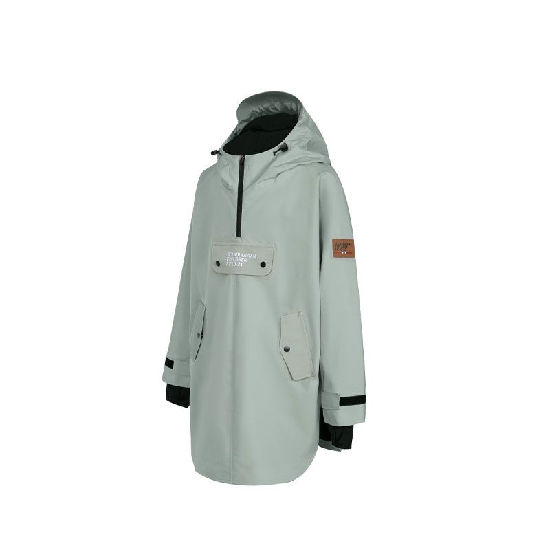 Scand. Ex. - Regnponcho barn - Støvgrønn