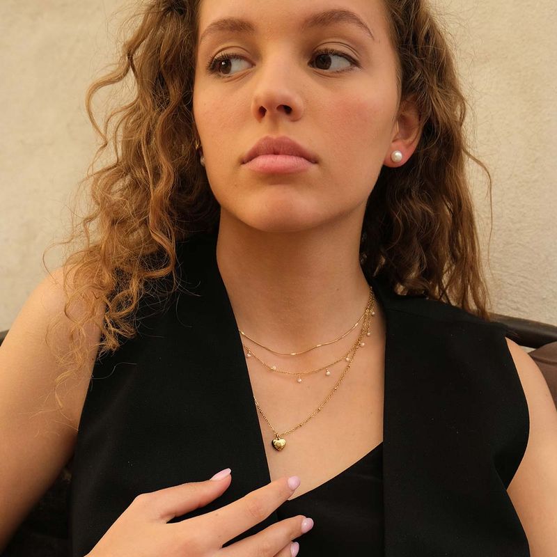 A&C - Enkle perleøredobber 6 mm