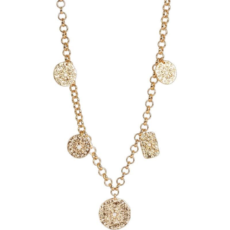 A&C - Solstice kort kjede med charms - G
