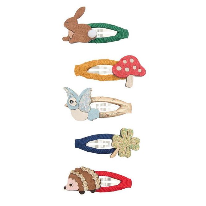 Hovedbilde Mimi & Lula - 5 Mini Hårspenner - Woodland Pals