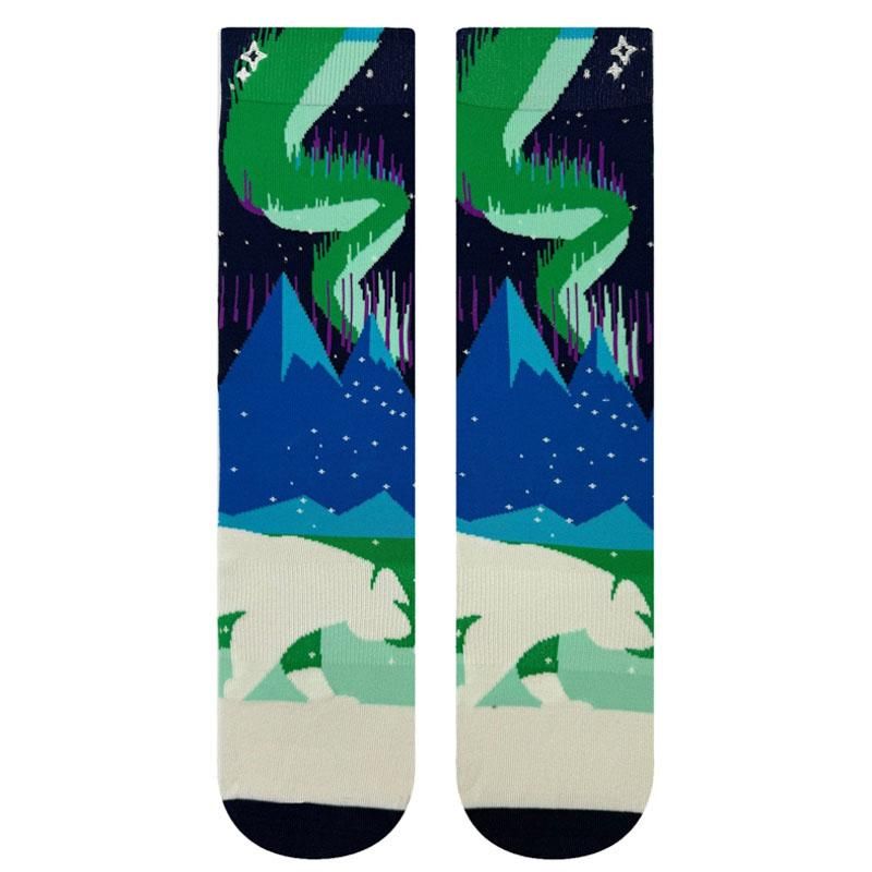 NVRLND - Northern Lights Premium Glow crew-sokker
