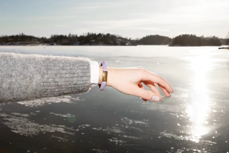 Studio EBN - Round Bracelet Gold - Lilac