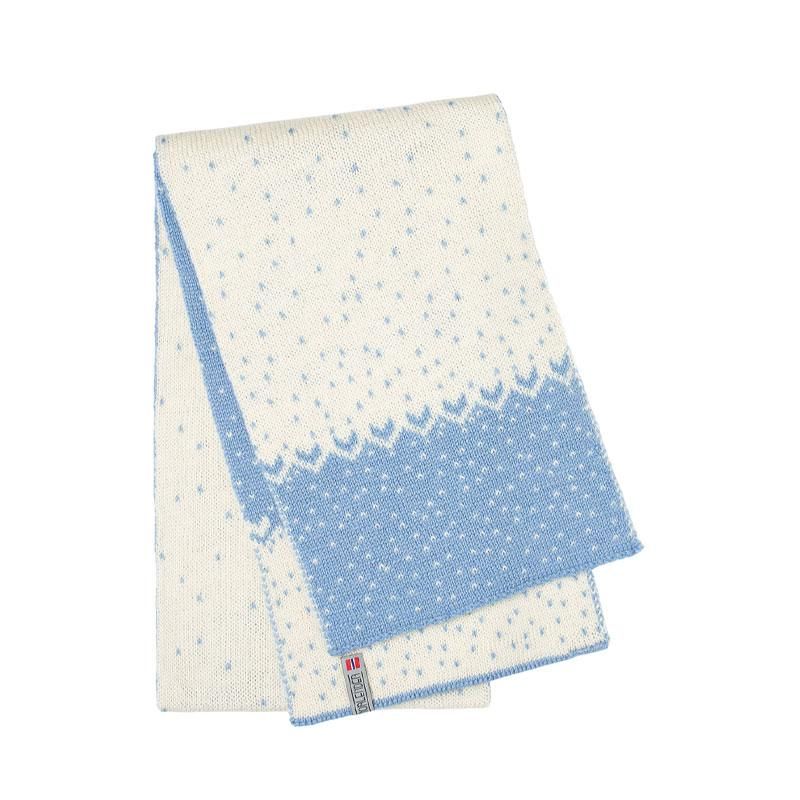 Norlender - Snøstorm ullskjerf - Blå