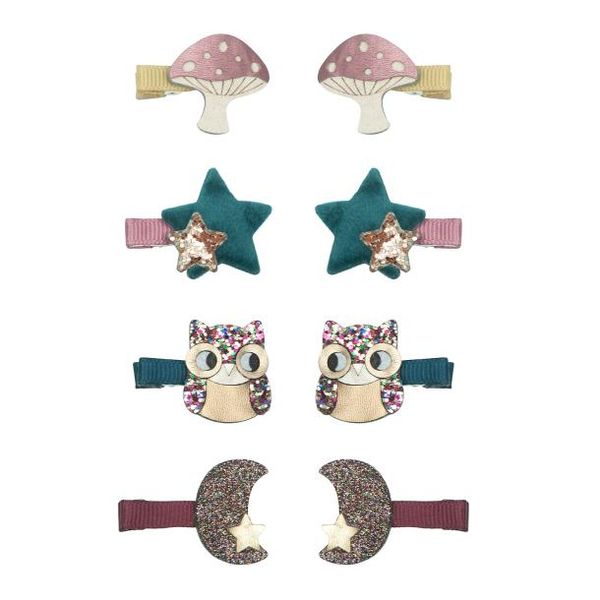 Hovedbilde Mimi & Lula - 8 Mini Hårklemmer - Magical Owl