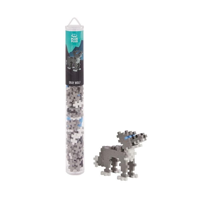 Plus-Plus - 100 brikker - Grey Wolf