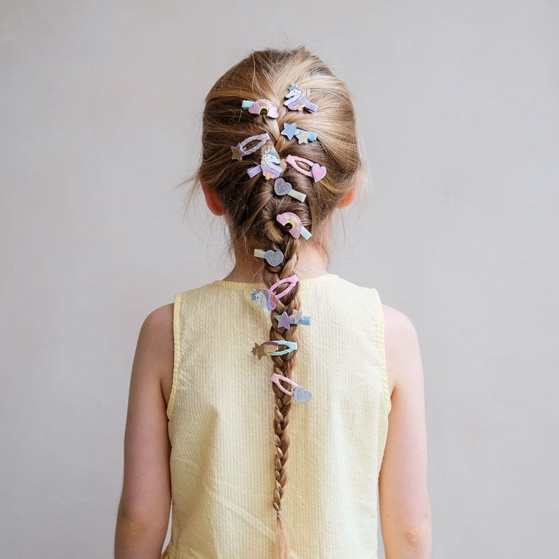 Mimi & Lula - 5 Mini Hårspenner - Dreamy Unicorn
