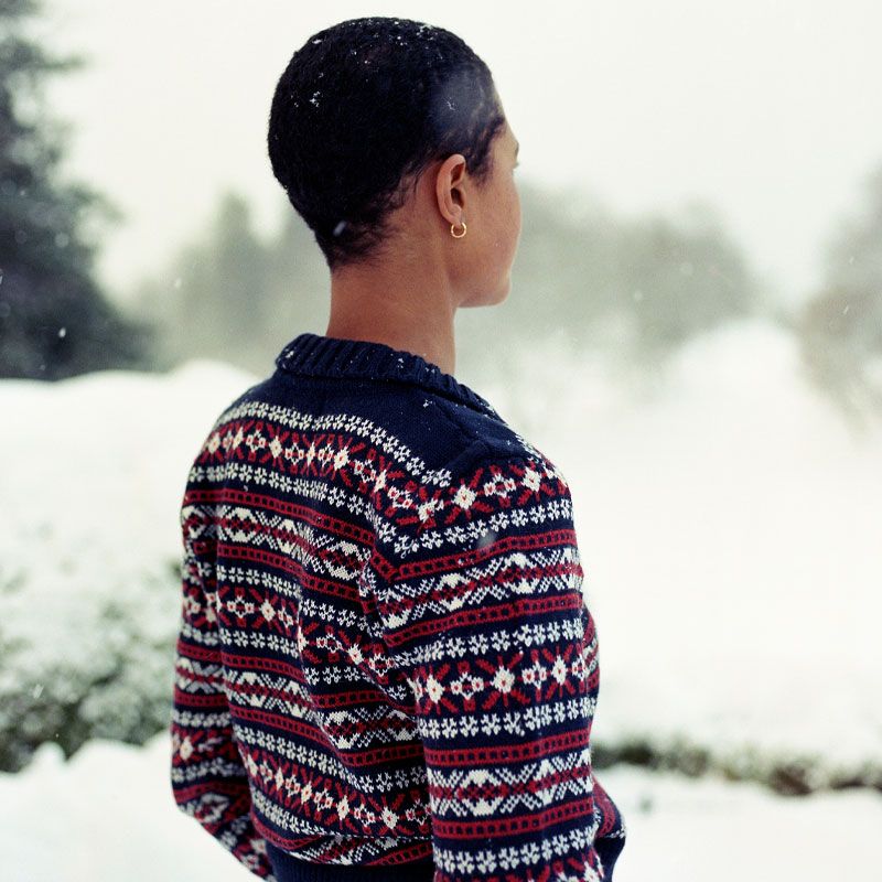 Norlender - Line genser - Navy