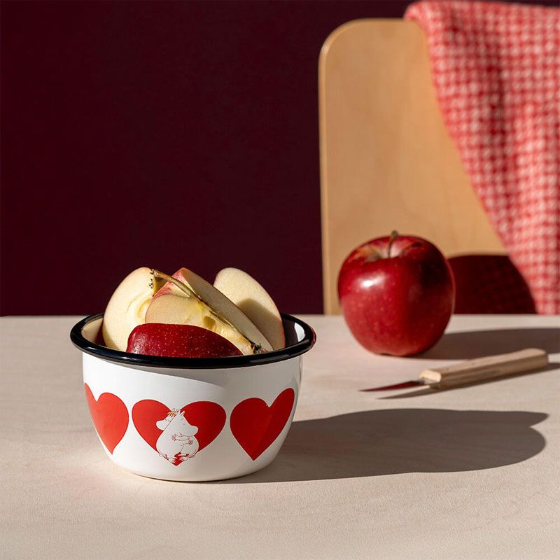 Moomin by Muurla - Emaljebolle 6 dl - Hjerte