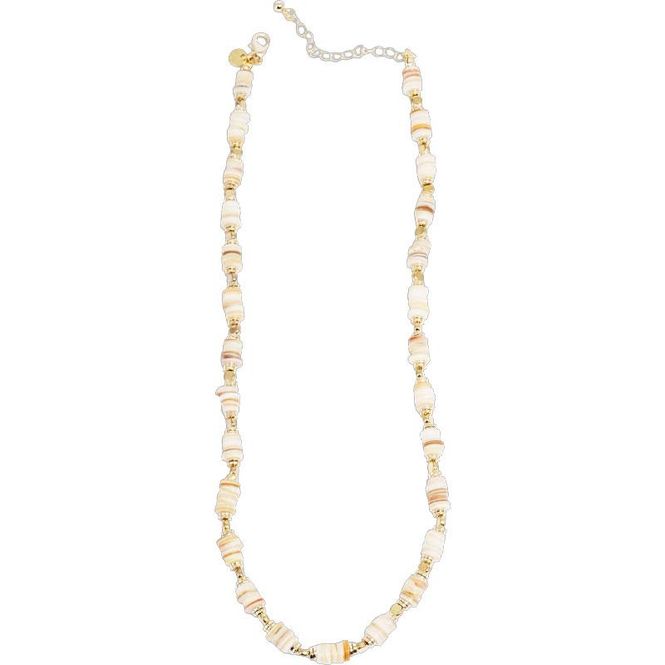 Hovedbilde A&C - Wild Nature kort kjede med skjell beige