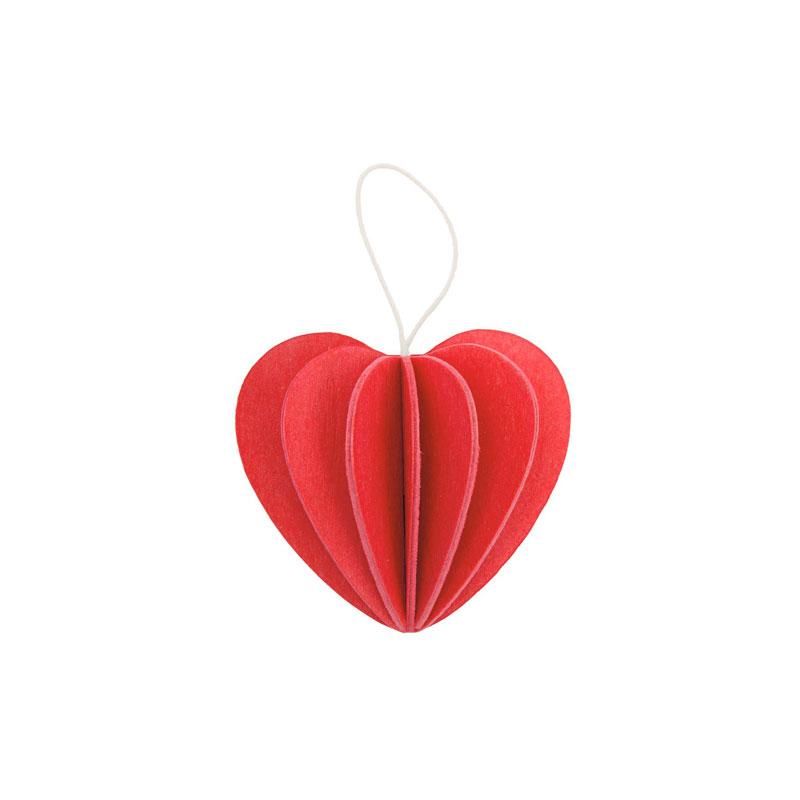 Lovi - Hjerte 4.5 cm - Bright Red
