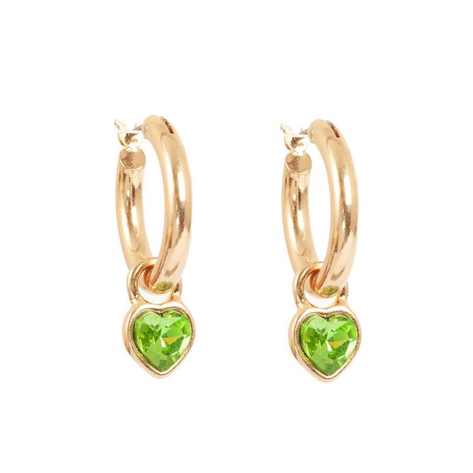 Hovedbilde A&C - Funky Hearts hoops med hjerte - Grønn